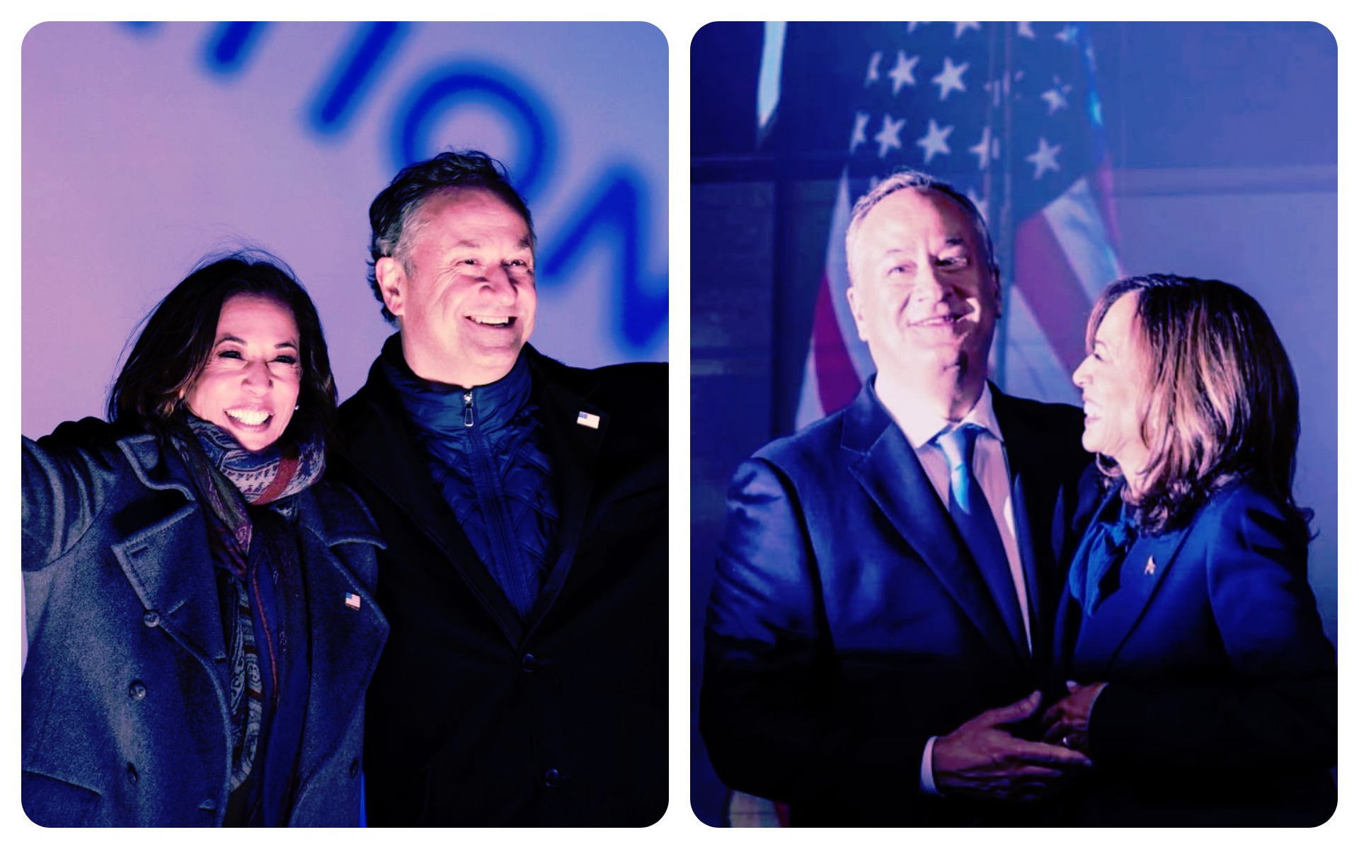 Kamala Harris and Doug Emhoff