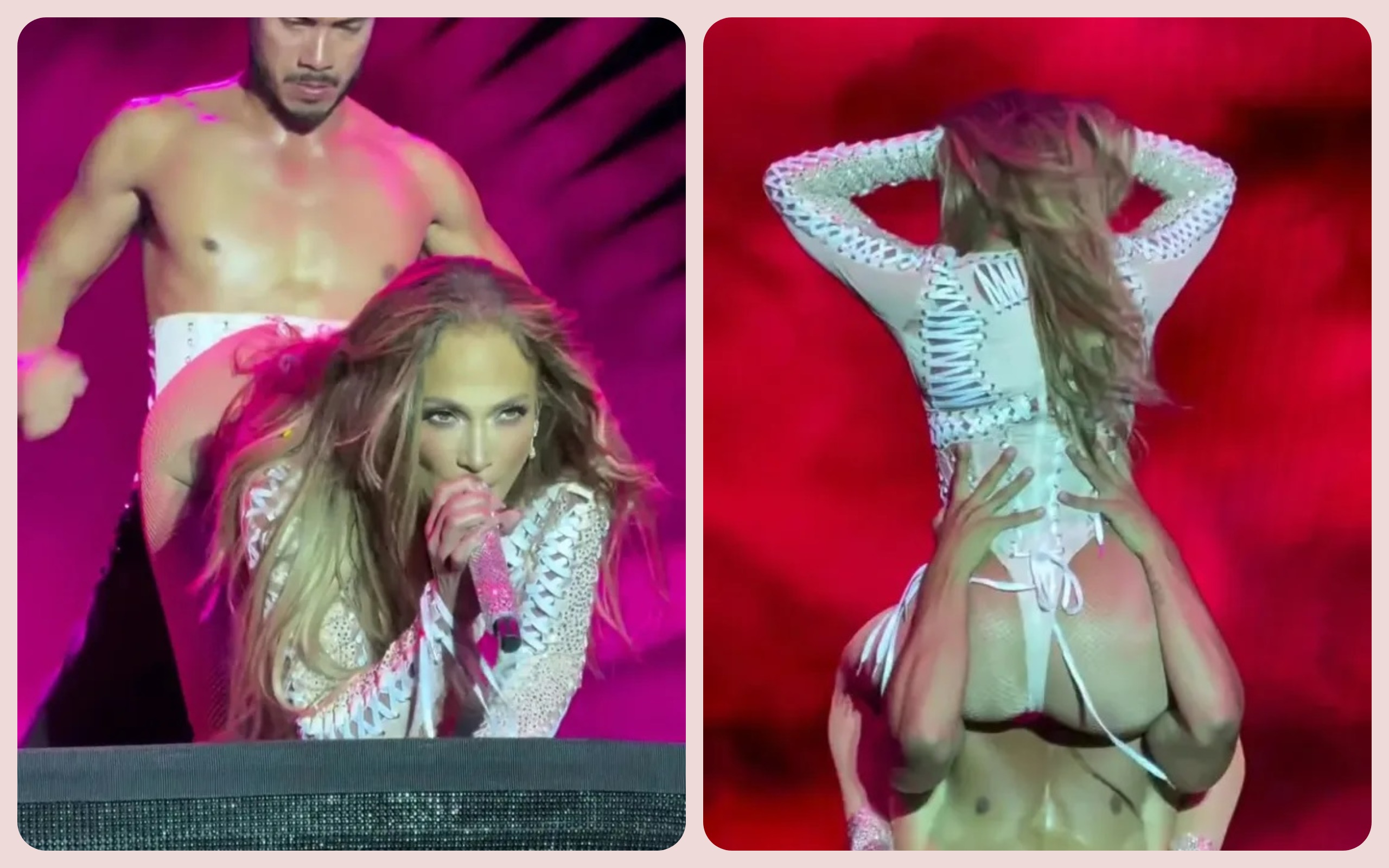 Jennifer Lopez, looks red hot