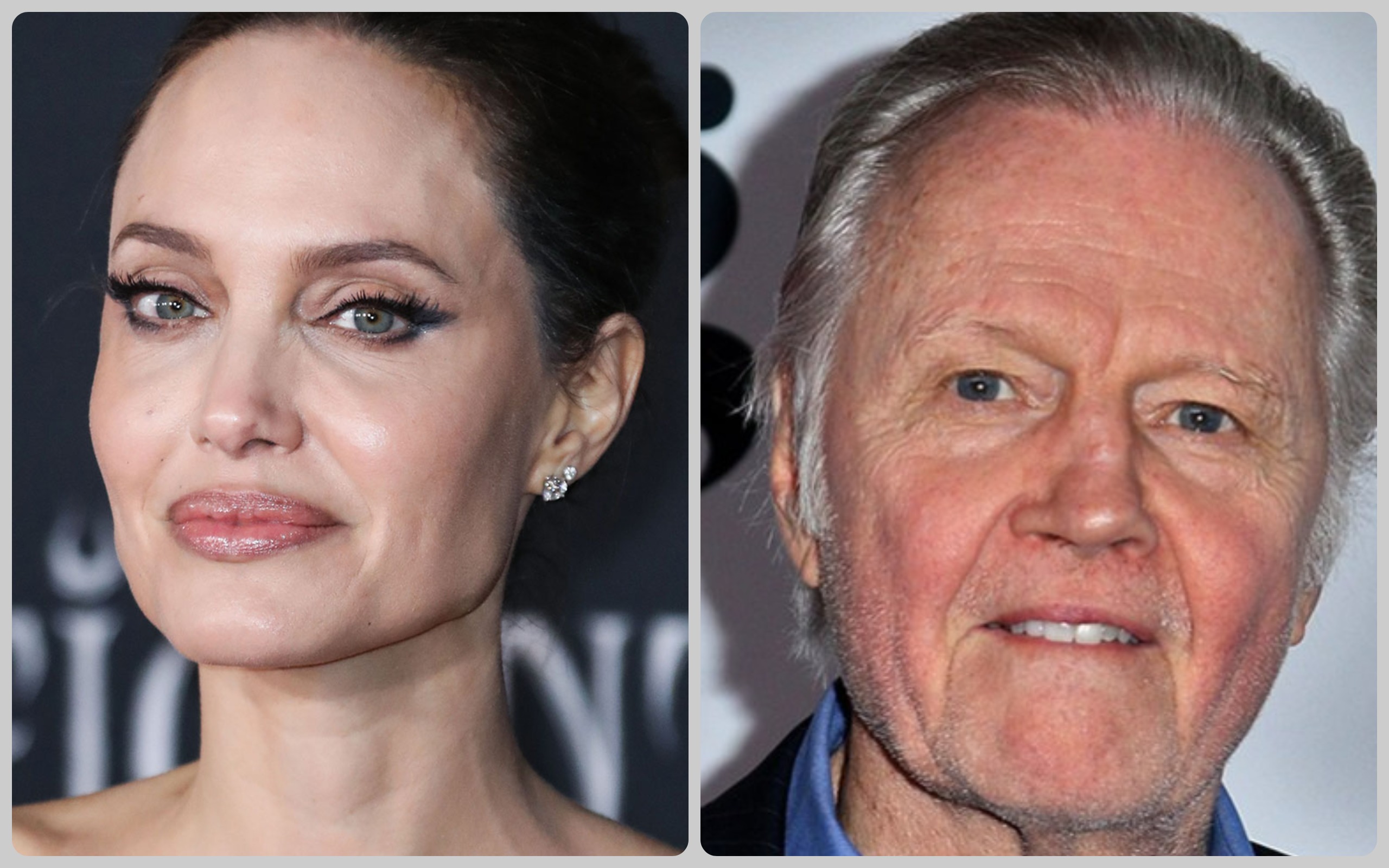 , Angelina Jolie, and her famously estranged, then reconciled, and now explosively estranged-again father, Jon Voight.